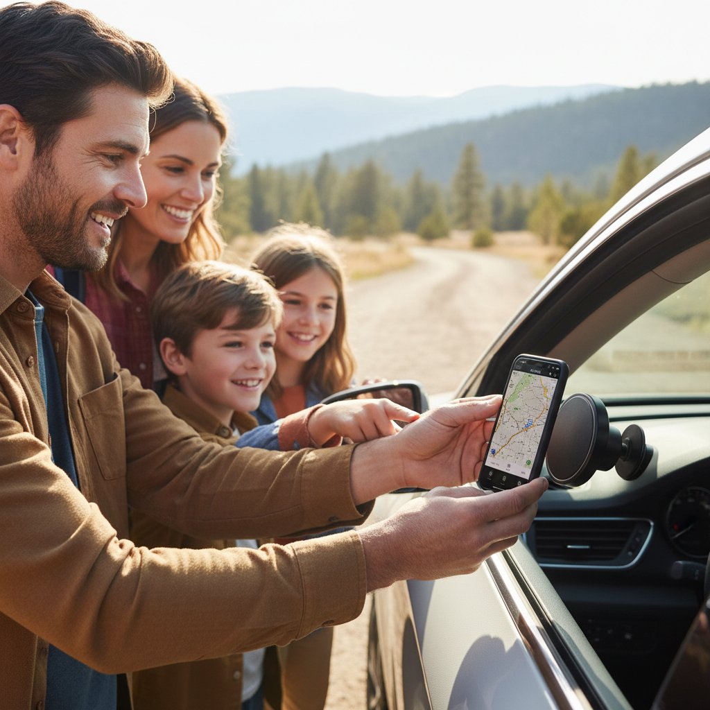 Vehicle - Magnetic Phone Mounts for Easy Navigation
